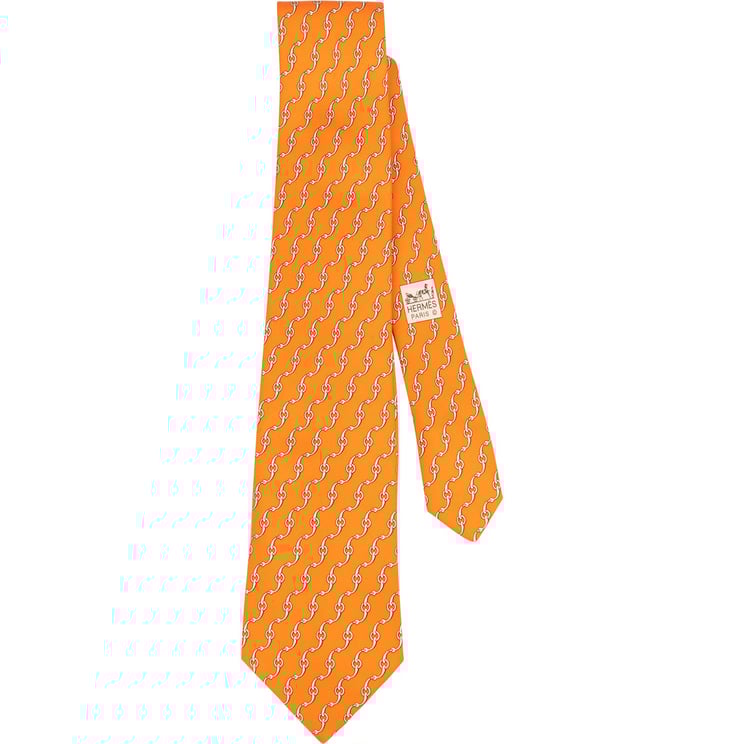 Hermès Hermès Chaîne d'Ancre Silk Tie Krawatte