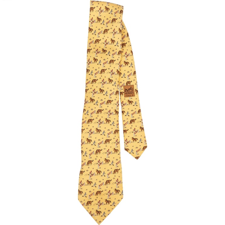 Hermès Hermès Polo Print Silk Tie Krawatte
