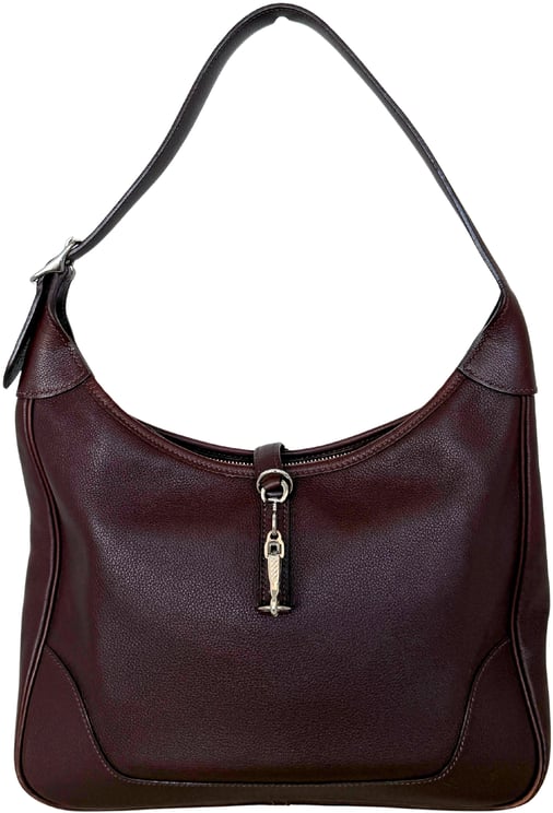 Hermès Hermès Trim 31 Shoulder Bag Brown Evergrain Leather / Good