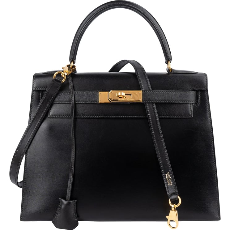 Hermès Hermès Box Calf Sellier Kelly 28 Handbag