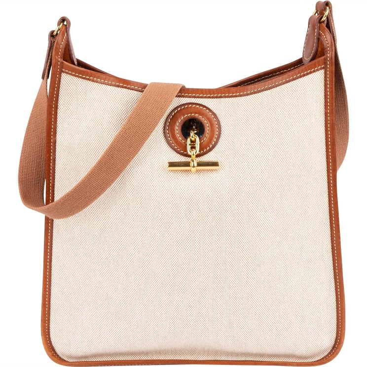 Hermès Hermès Toile Vespa PM Shoulder Bag