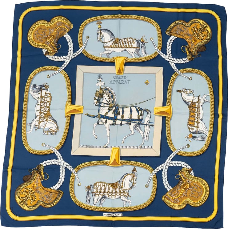 Hermès Hermès Grand Apparat Carré 90 Tuch Scarf