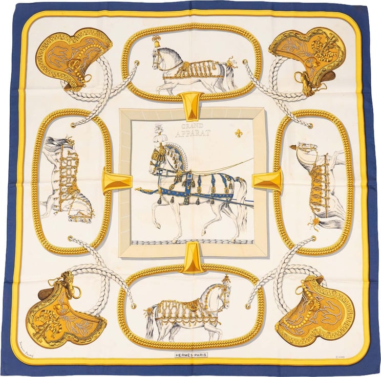 Hermès Hermès Grand Apparat Carré 90 Tuch Scarf