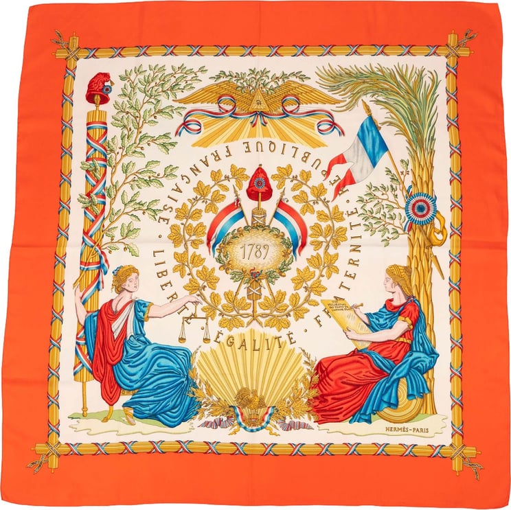 Hermès Hermès Liberté Egalité Fraternité 1789 90 Tuch Scarf