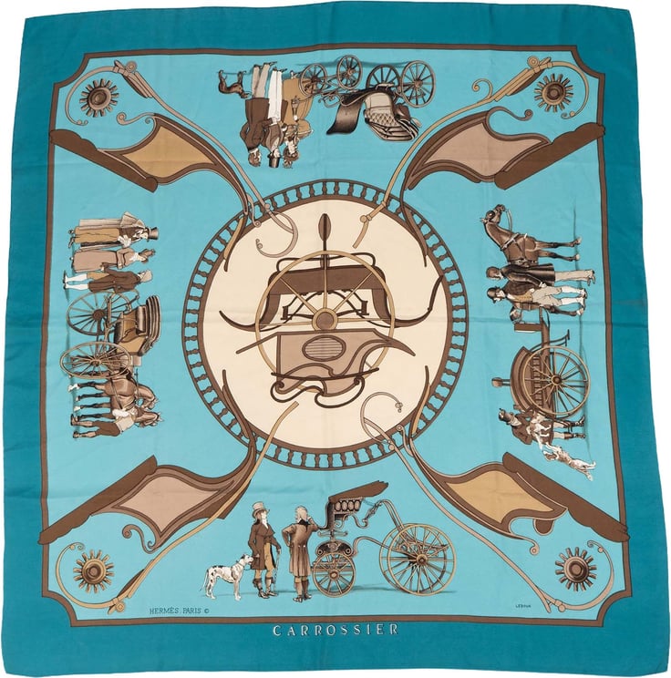 Hermès Hermès Carrossier Silk 90 Tuch Scarf