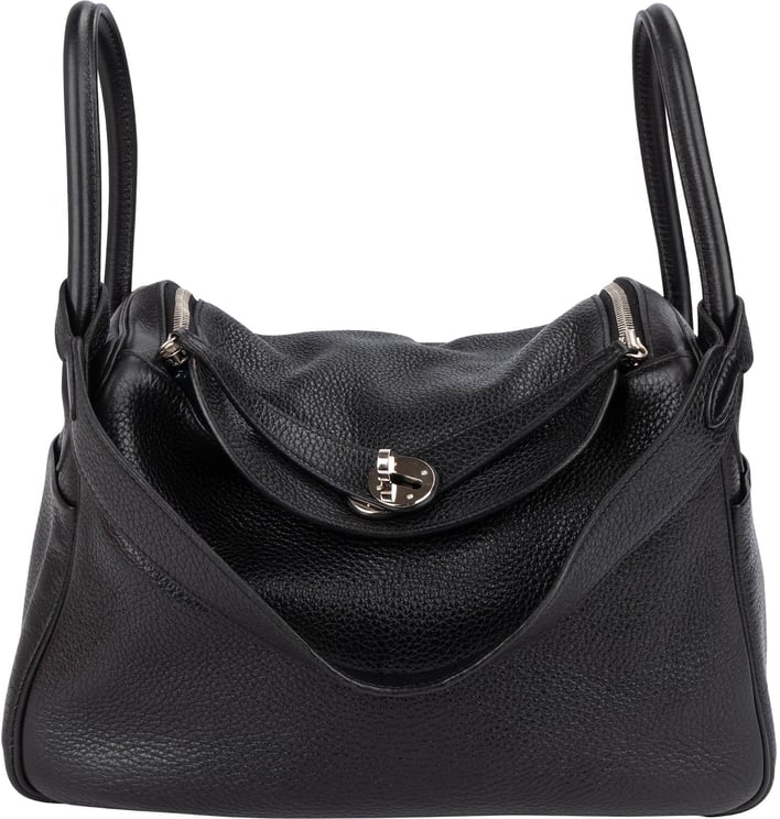 Hermès Hermès Clemence Leather Lindy 30 Handbag
