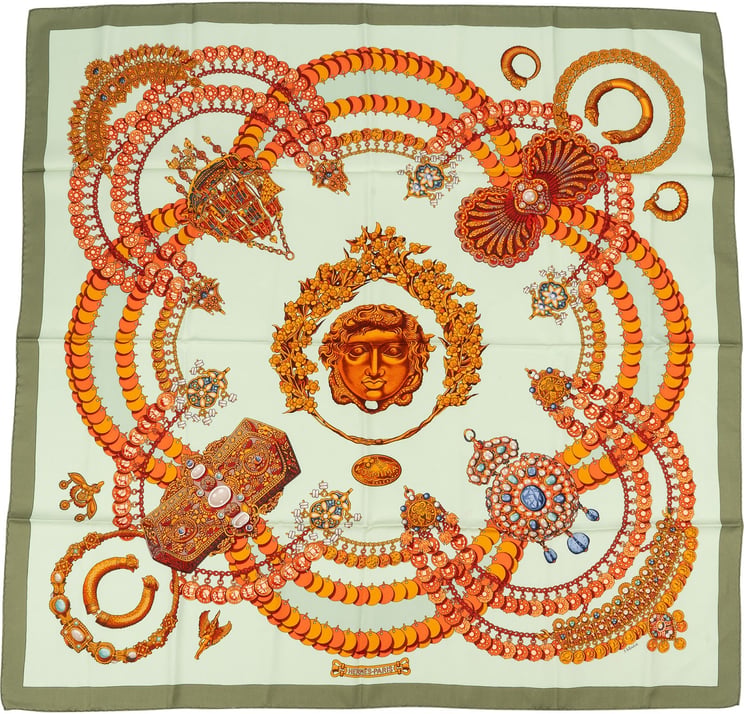 Hermès Hermès Parures des Sables Silk Carre 90 Scarf Tuch