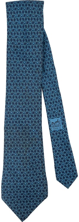 Hermès Hermès Geometric Pattern Silk Tie Krawatte