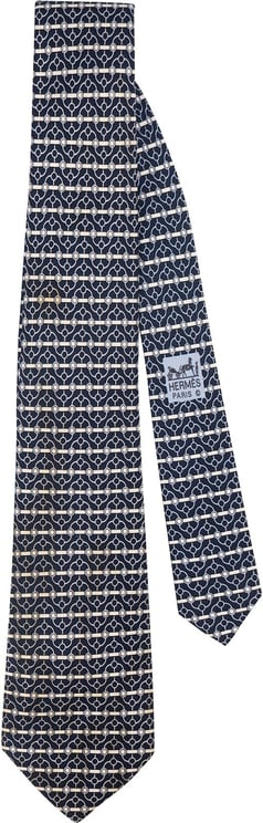 Hermès Hermès Geometric Pattern Silk Tie Krawatte
