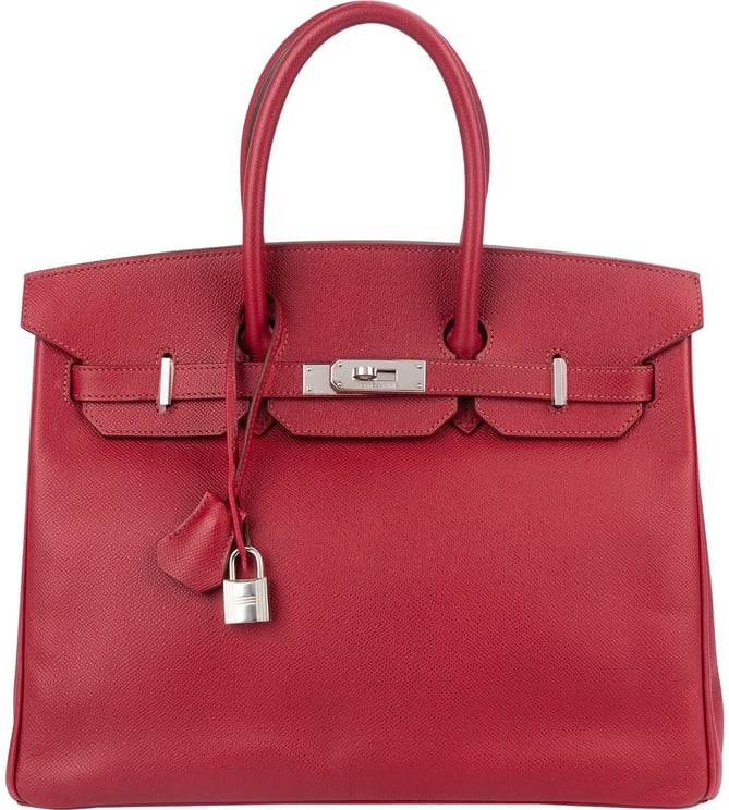 Hermès Hermès Epsom Leather Palladium Palladium Birkin 35 Handbag