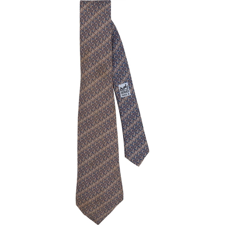 Hermès Hermès Printed Pattern Silk Tie Krawatte