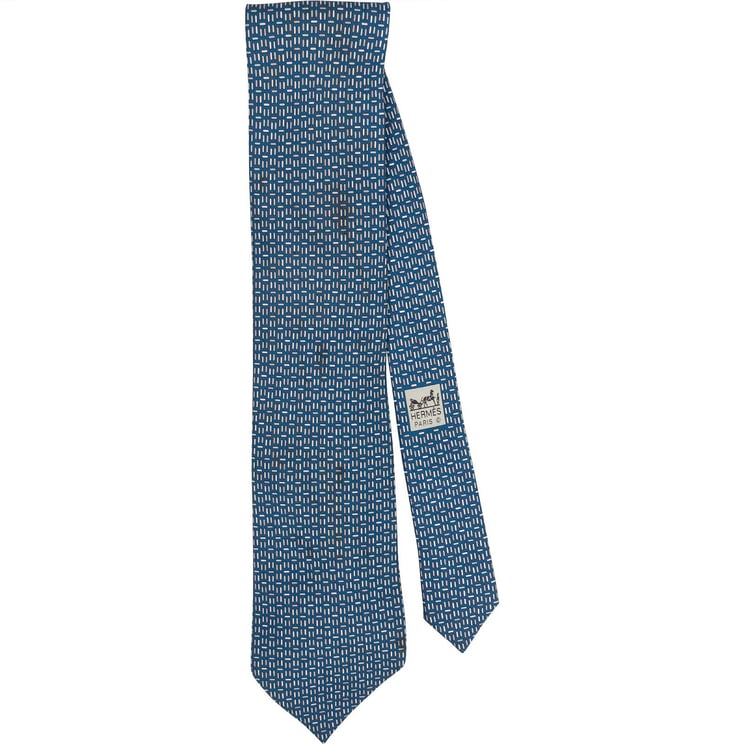 Hermès Hermès Printed Dots Pattern Silk Tie Krawatte