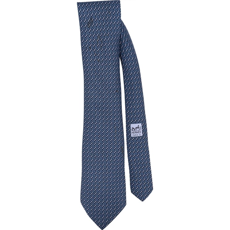 Hermès Hermès Geometric Pattern Silk Tie Krawatte