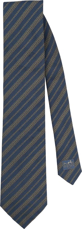 Hermès Hermès Striped Pattern Silk Tie Krawatte