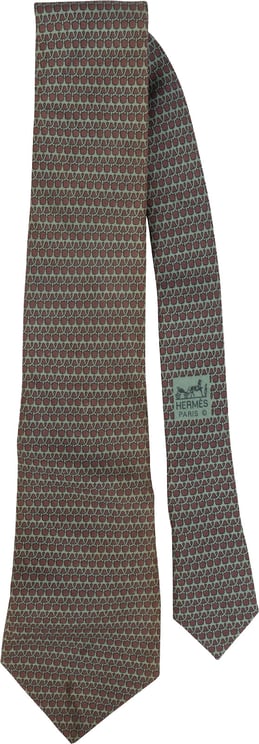 Hermès Hermès Printed Pattern Silk Tie Krawatte