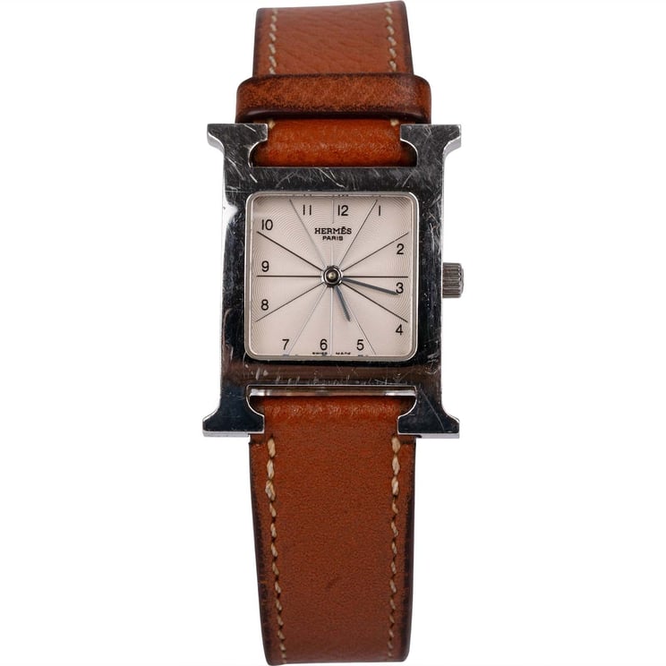 Hermès Hermès Silver Tone Heure H HH1.210 Women Watch