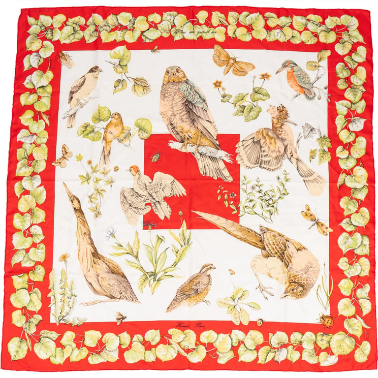 Hermès Hermès La Vie au Grand Air Silk Carre 90 Scarf Tuch