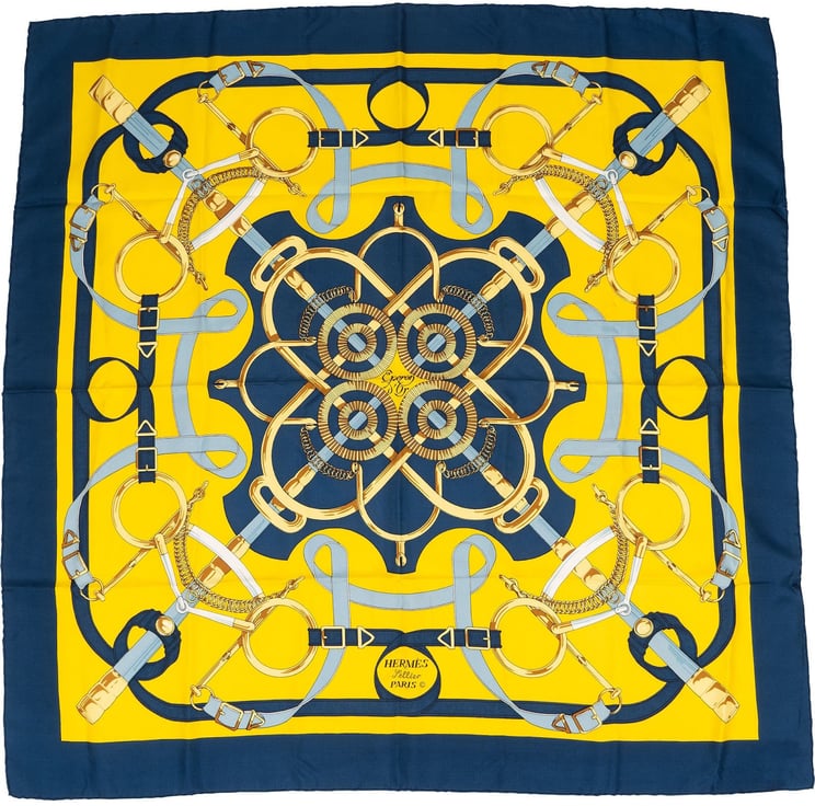 Hermès Hermès Brides de Gala Silk 90 Scarf Tuch