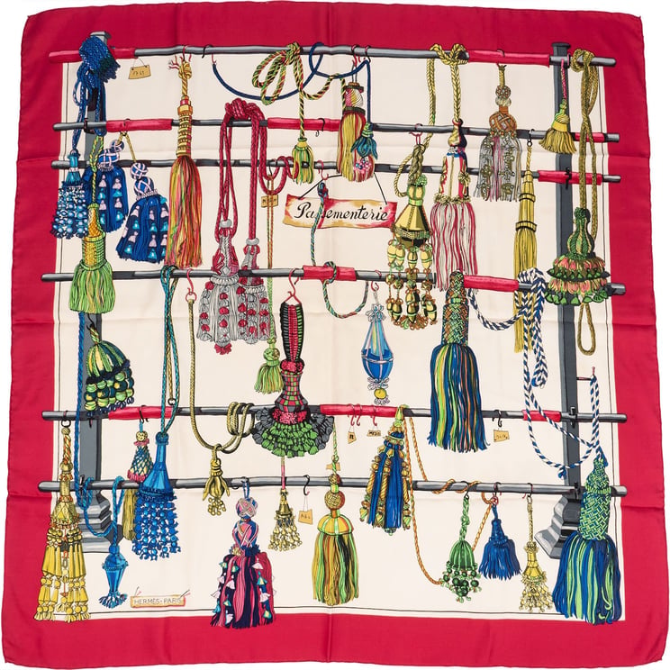 Hermès Hermès Passementerie Silk Carre 90 Scarf Tuch