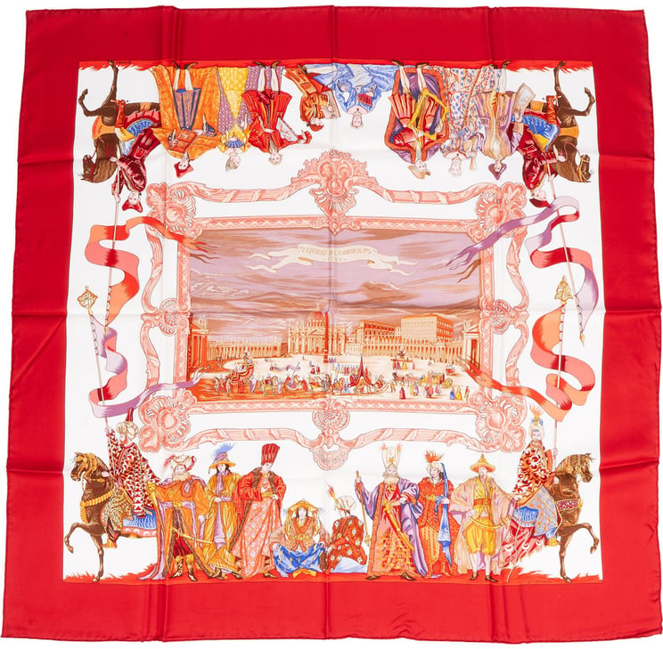 Hermès Hermès Turqueries Carrieres Naples et de Sicile Silk 90 Scarf Tuch