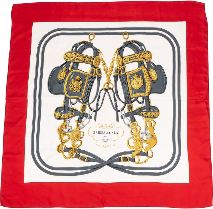 Hermès Hermès Brides de Gala Silk 90 Scarf Tuch