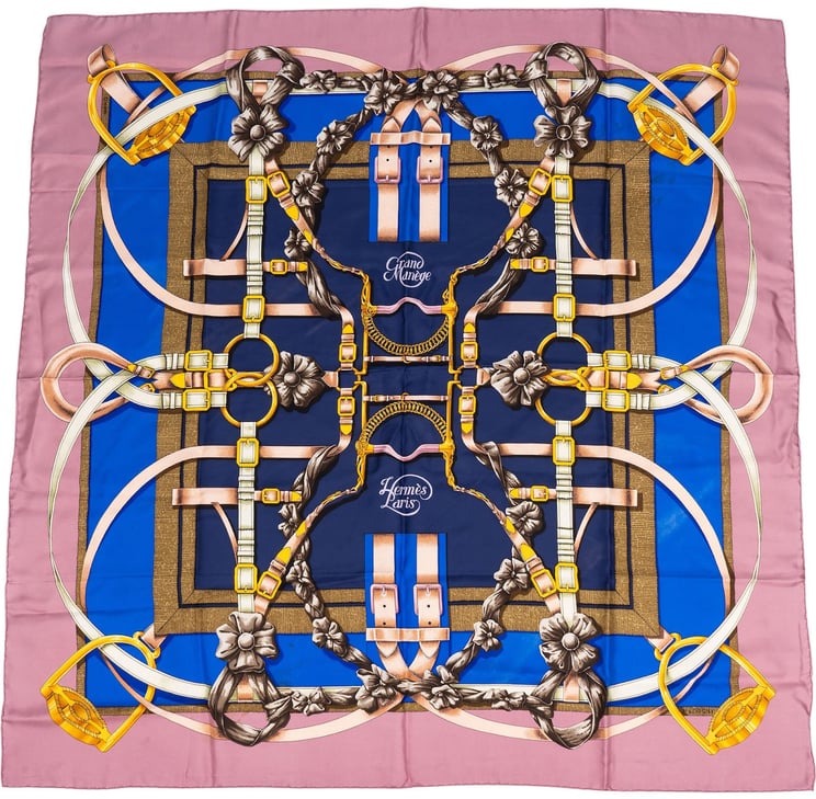 Hermès Hermès Grand Manège Silk Carre 90 Scarf Tuch