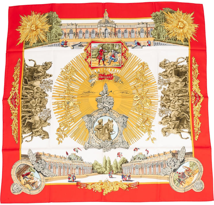 Hermès Hermès Sanssoucy Silk Carre 90 Scarf Tuch