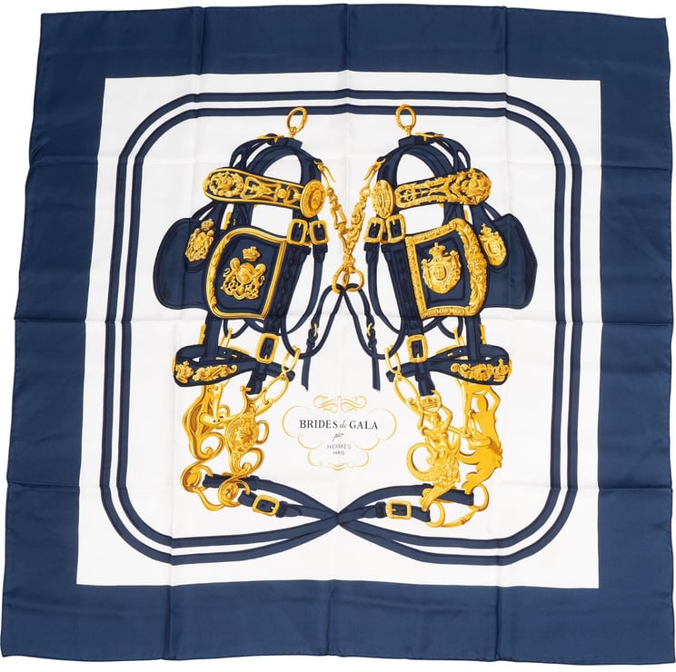 Hermès Hermès Brides de Gala Silk 90 Scarf Tuch