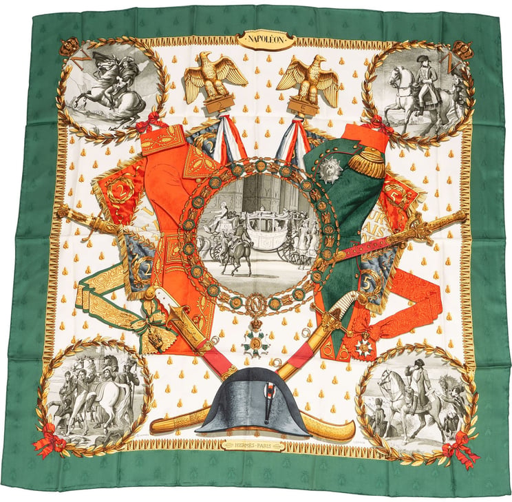 Hermès Hermès Napoléon Silk Carre 90 Scarf Tuch