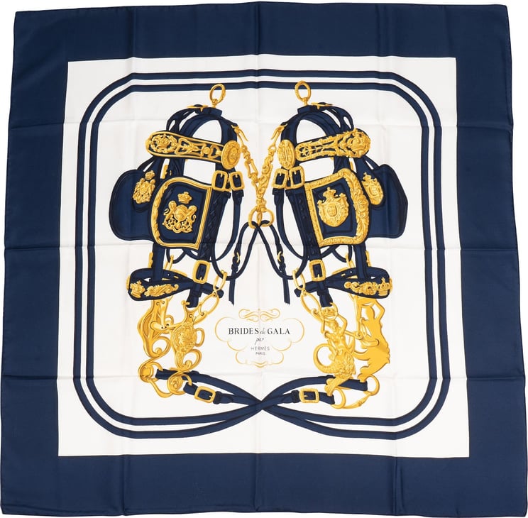 Hermès Hermès Brides de Gala Silk 90 Scarf Tuch