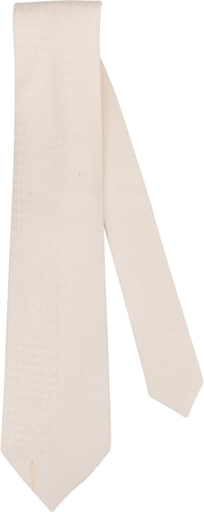 Hermès Hermès Micro H Pattern Silk Tie Krawatte