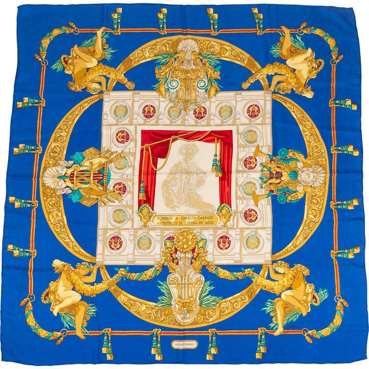 Hermès Hermès Hommage a Charles Garnier Silk Carré 90 Scarf Tuch