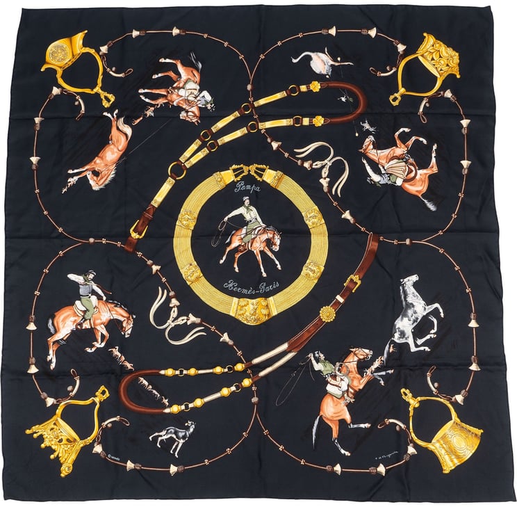 Hermès Hermès Pampa Silk 90 Scarf Tuch