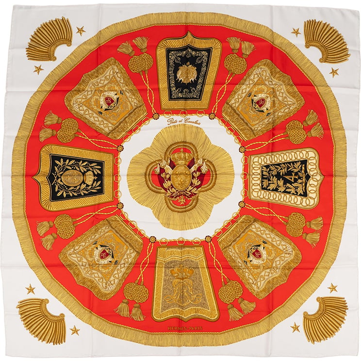 Hermès Hermès Poste et Cavalerie Silk 90 Scarf Tuch