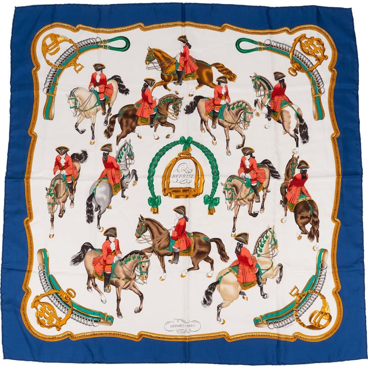 Hermès Hermès Reprise Silk Carre 90 Scarf Tuch