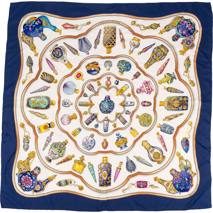 Hermès Hermès Peu Importe le Flacon Silk 90 Scarf Tuch