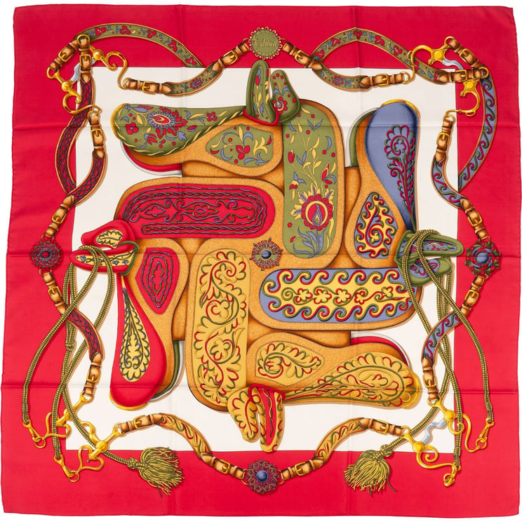 Hermès Hermès Festina Silk 90 Scarf Tuch