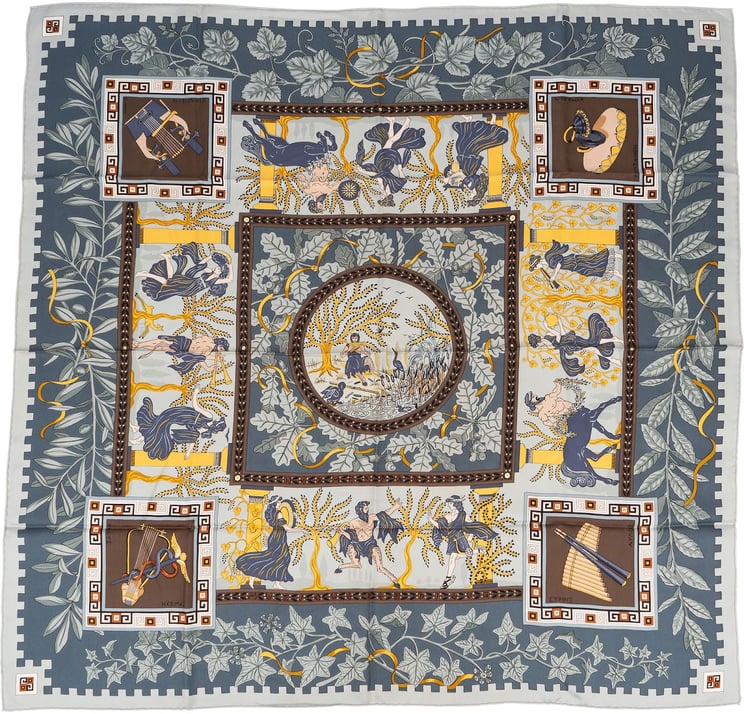 Hermès Hermès Musique des Dieux Silk 90 Scarf Tuch