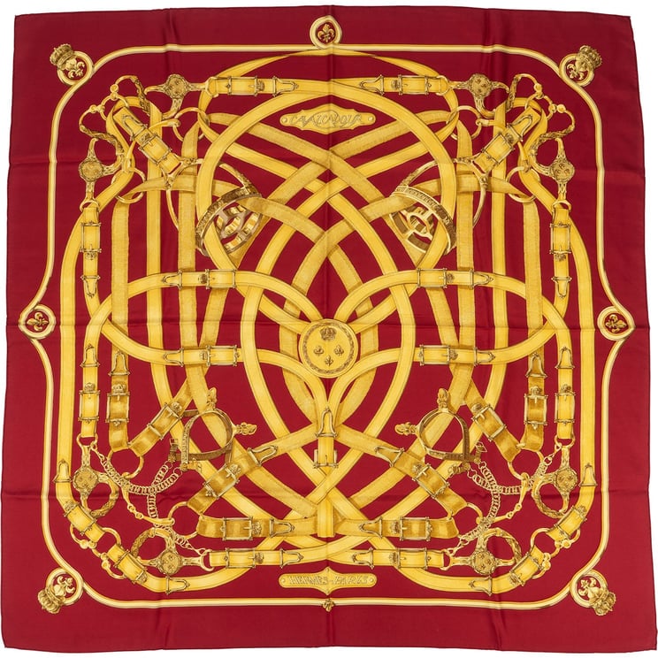 Hermès Hermès Cariole Silk Carre 90 Scarf Tuch
