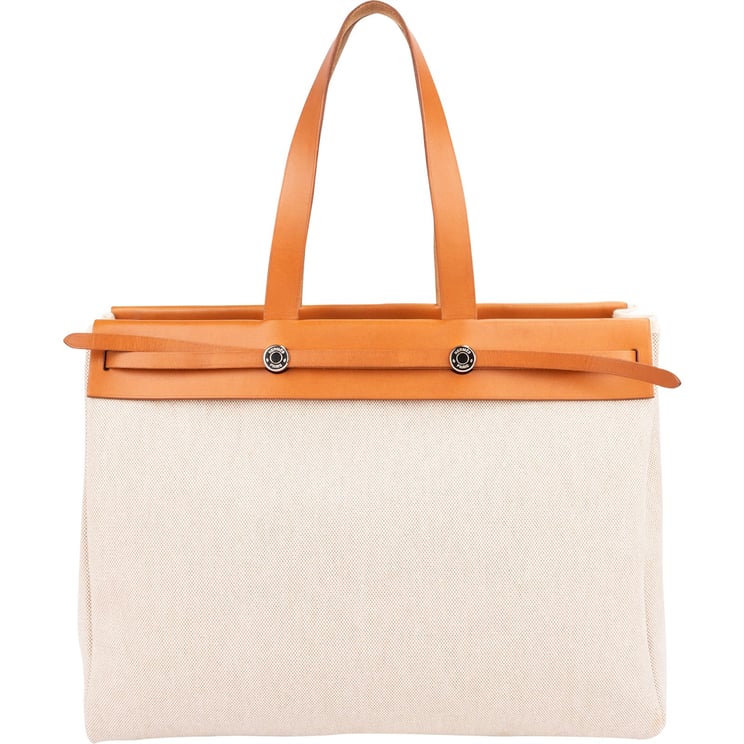 Hermès Hermès Classic Cotton Cabbas MM Tote 40 Herbag Handbag