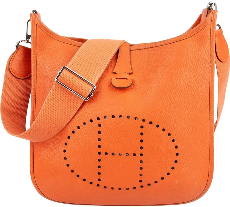 Hermès Hermès Orange Epsom Leather Evelyne III GM Crossbody Bag
