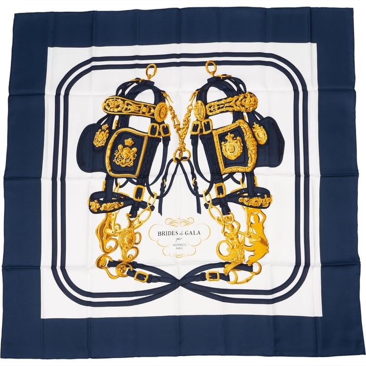 Hermès Hermès Brides de Gala Silk 90 Scarf Tuch