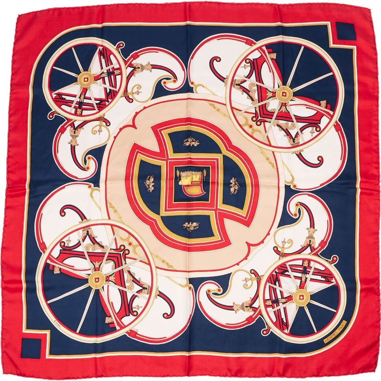 Hermès Hermès Springs Silk Carre 90 Scarf Tuch
