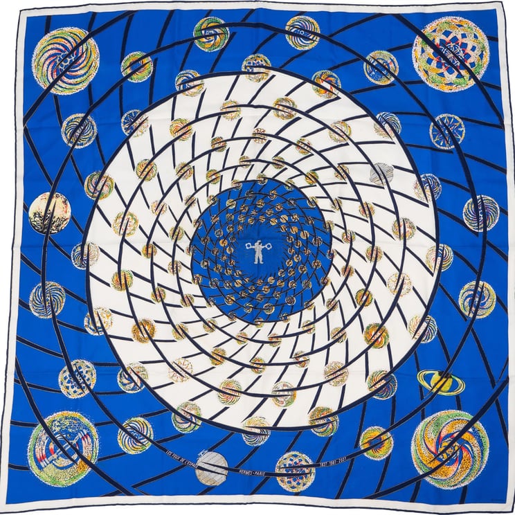 Hermès Hermès Les Feux de L'Espace Silk 90 Scarf Tuch