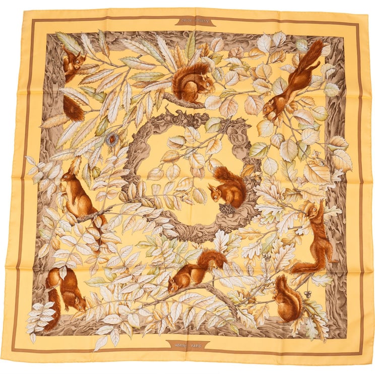 Hermès Hermès Casse Noisette Silk 90 Scarf Tuch