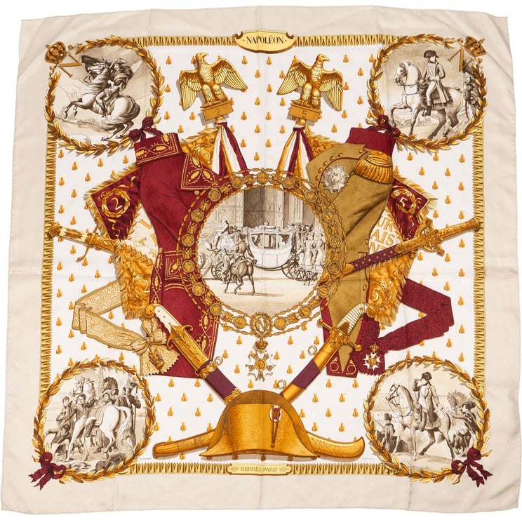 Hermès Hermès Napoleon Silk Carre 90 Scarf Tuch