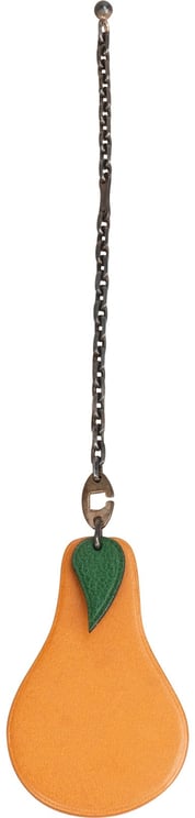Hermès Hermès Brown Leather Fruit Pear Keychain Bag Charm