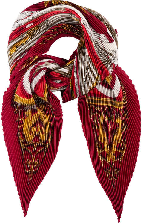 Hermès Hermès Dies et Hore Astrologie Plisse Silk Tuch Scarf