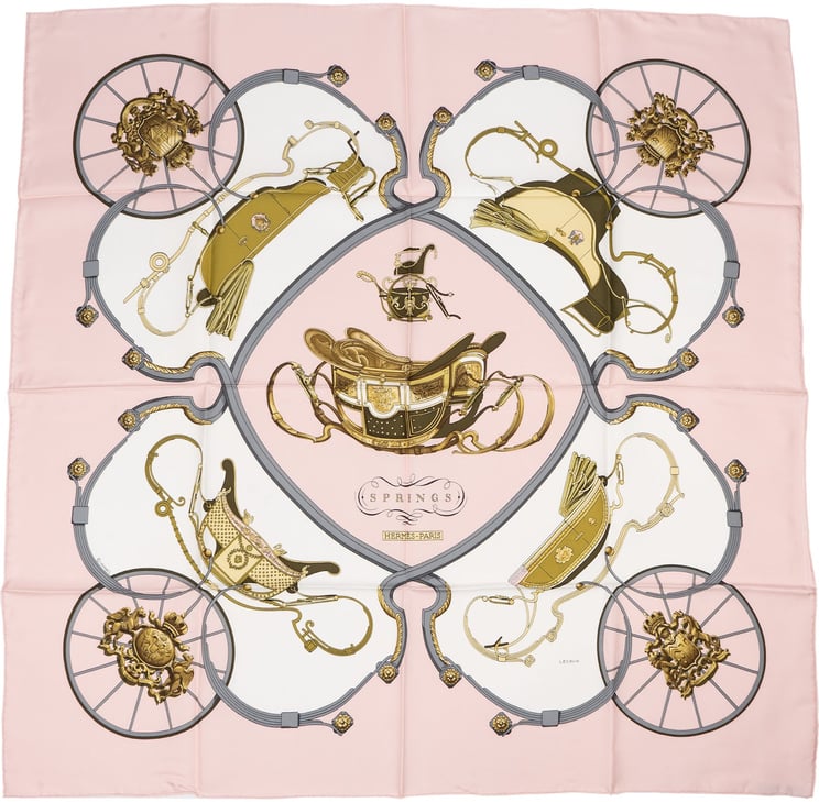 Hermès Hermès Springs Silk  90 Scarf Tuch