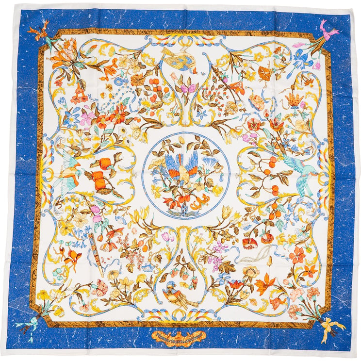 Hermès Hermès Les Plaisirs du Froid Silk Carre 90 Scarf Tuch